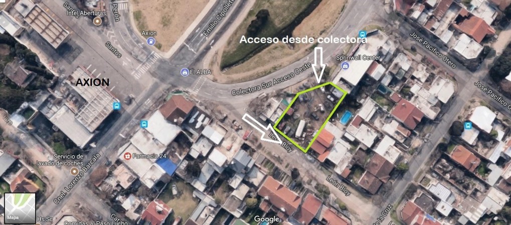 PREDIO DE 2 LOTES UNICOS SOBRE COLECTORA SUR DEL ACCESO OESTE Y BARCALA 700M2 - APTO TODO DESTINO