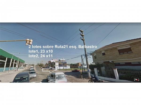 OPORTUNIDAD UNICA!! EXCELENTES LOTES EN ESQUINA COMERCIAL SOBRE RUTA 21 Y BALBASTRO -LIBERTAD MERLO