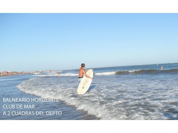 DEPTO 2 AMB P/4 PERSONAS EL FARO/ ALFAR "A 1 CUADRA DE LA PLAYA",BALCON DOBLE PARRILLA,TODO LUZ